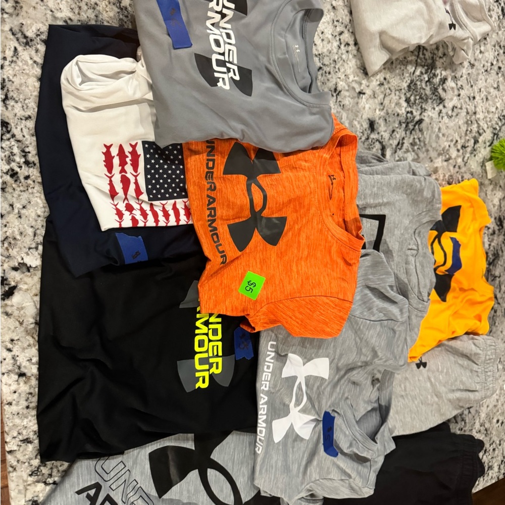 Under Armour Kids' Orange and Gray Tee Set